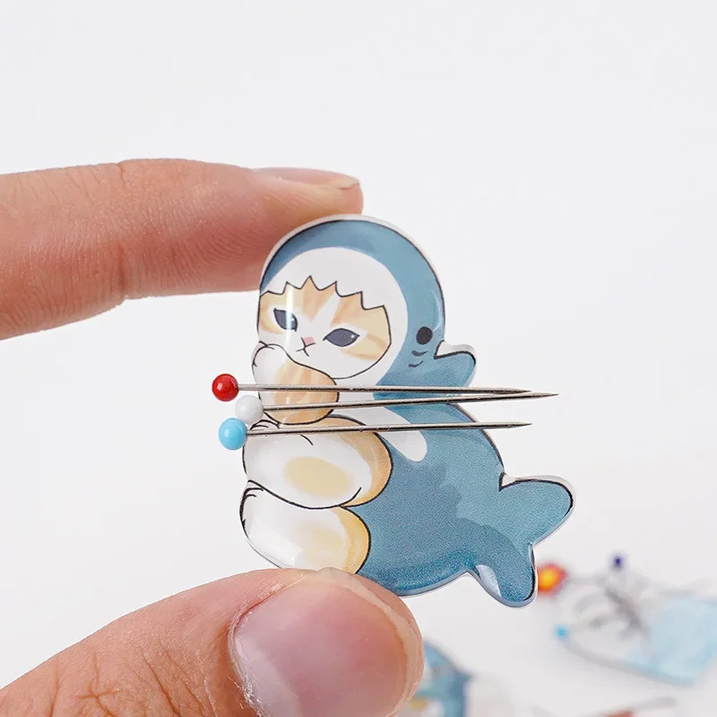 Embroidery Floss Thread - Cute cat acrylic needle, 1 piece,
