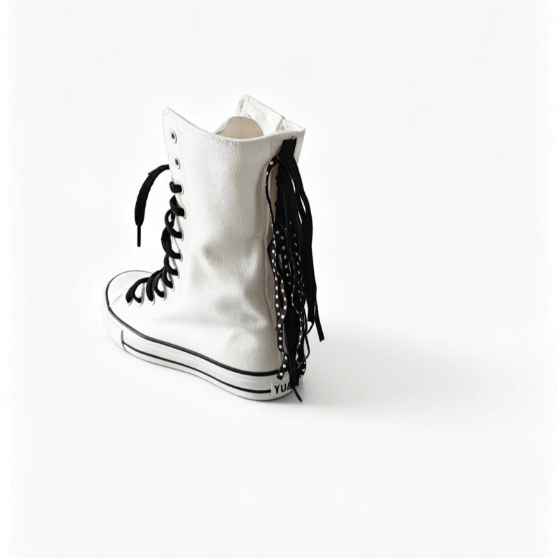 Canvas Shoes Woman New Medium  - Sewing Front Zipper review and price