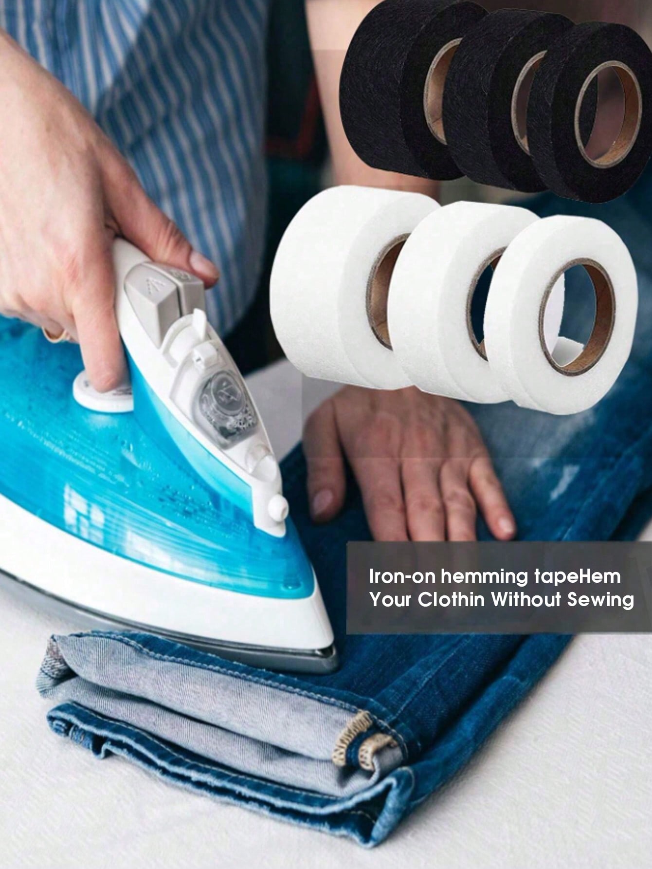 1pc Double-Sided Iron-On Hemmi - Interfacing Iron On review and price