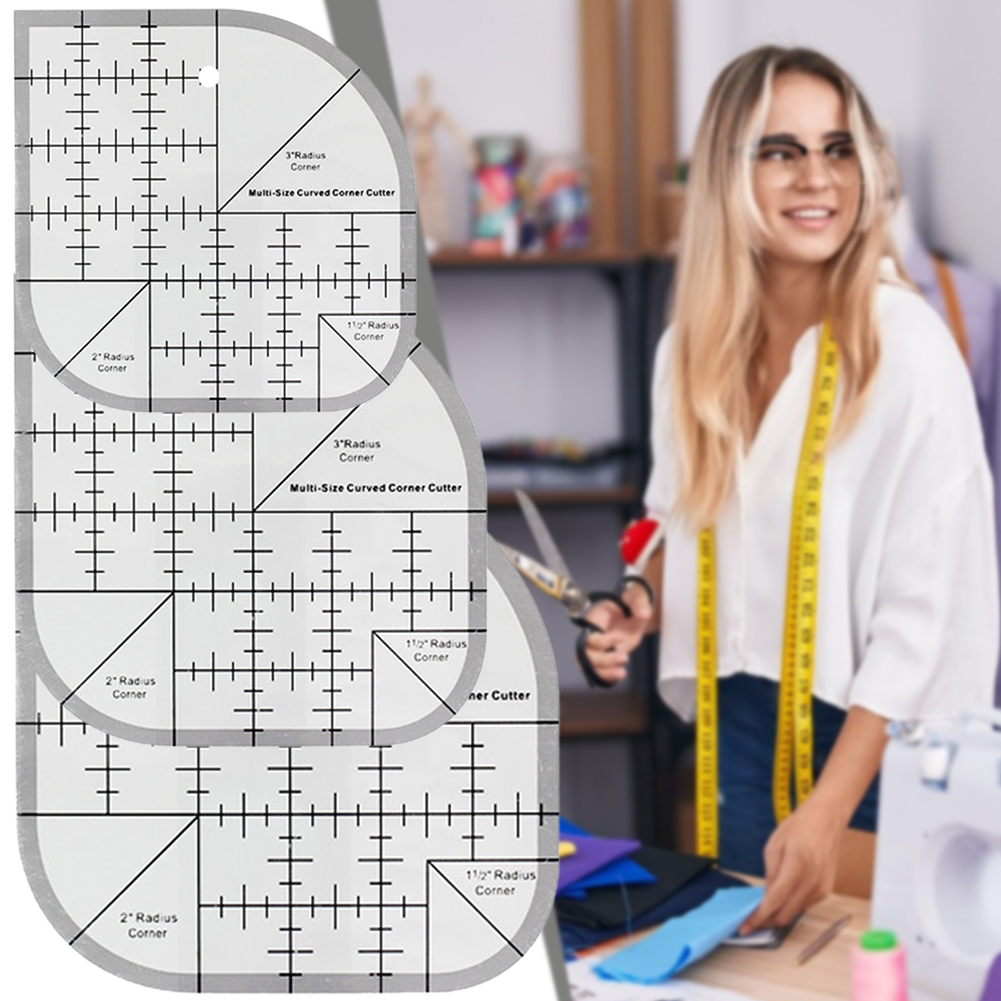 Non Slip Curved Corner Cutter  - Quilting Ruler Square review and price