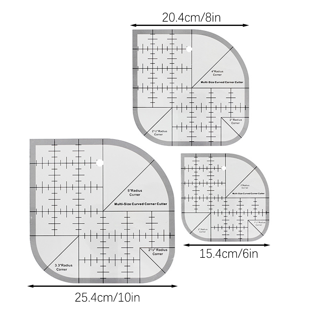 Non Slip Curved Corner Cutter  - Quilting Ruler Square review and price