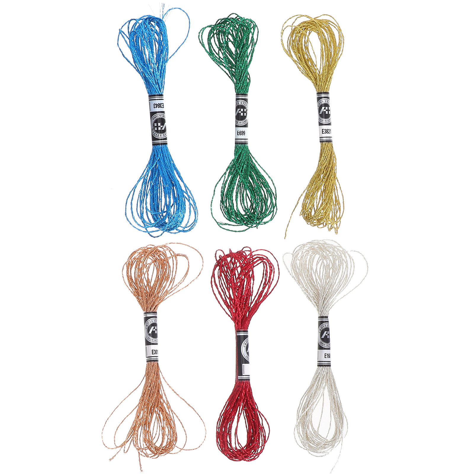 6Pcs Luxurious Metallic Embroi - Embroidery Floss Thread review and price