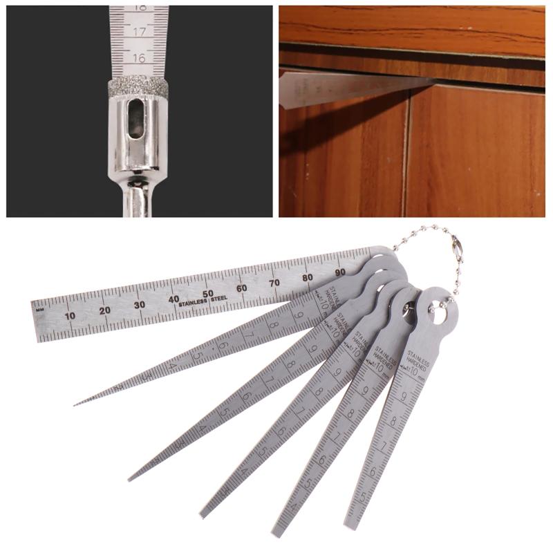 6Pcs Feeler Measuring Tool Tap - Seam Gauge Metal review and price