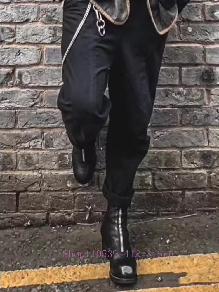 Luxury Men Shoes Genuine Leath - Sewing Front Zipper review and price