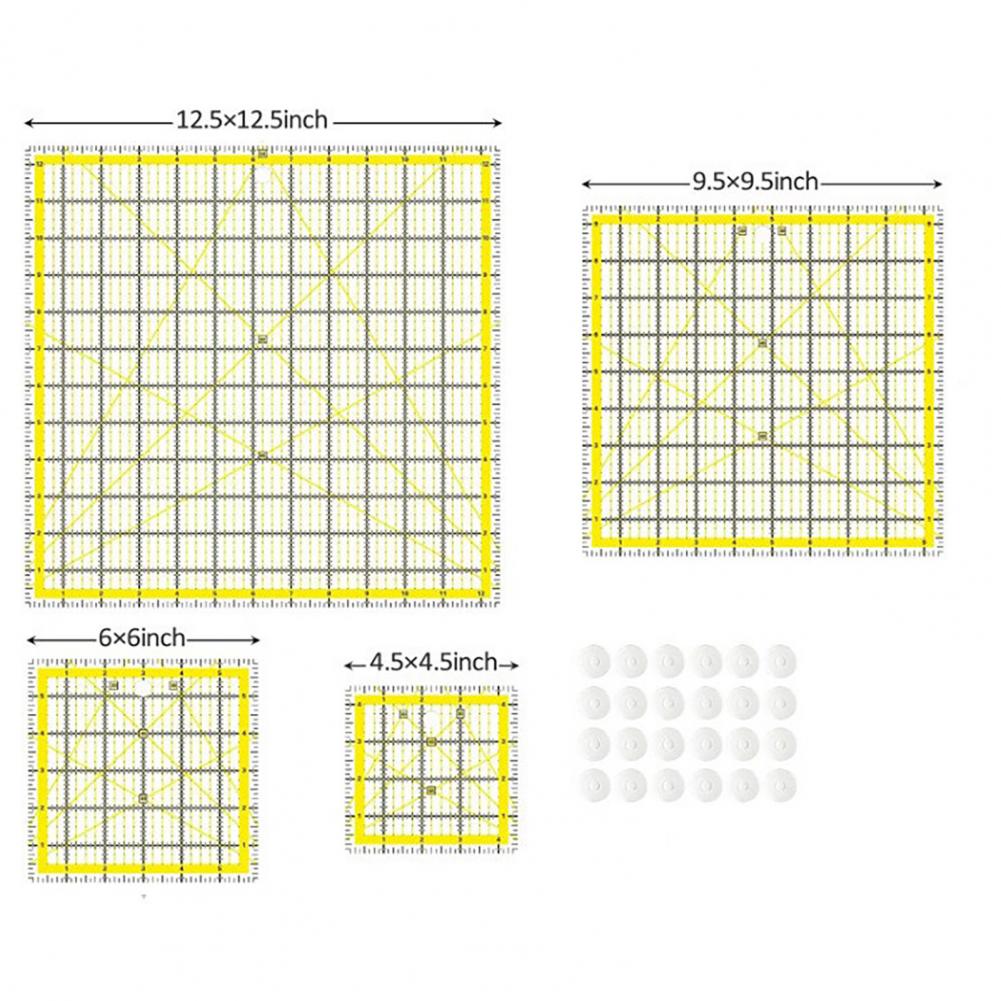 4Pcs Acrylic Quilting Ruler Sq - Quilting Ruler Square review and price
