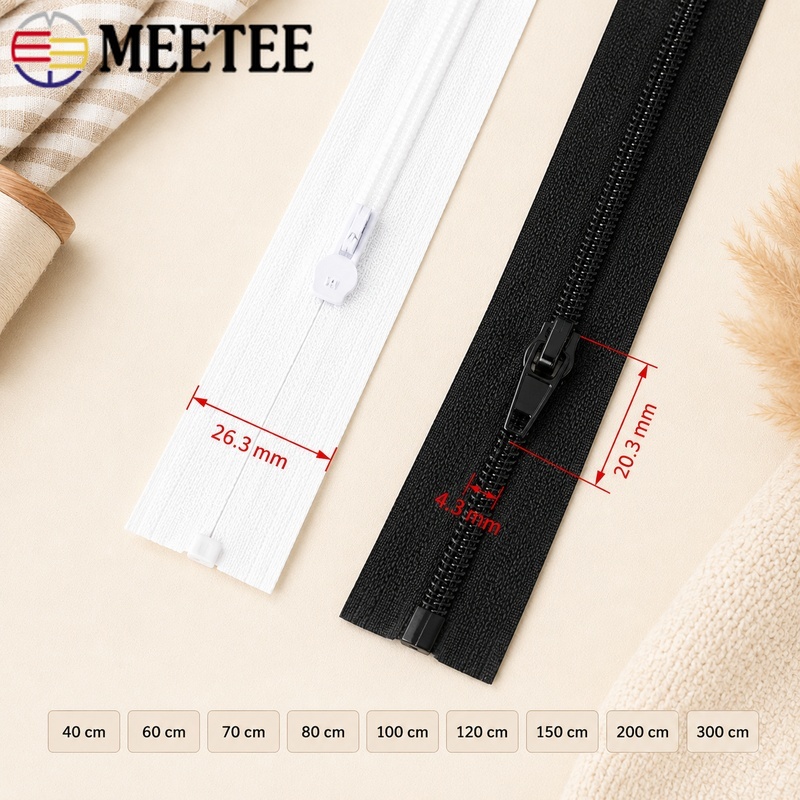 5/10Pcs 40-300cm 3# Nylon Zipp - Sewing Front Zipper review and price
